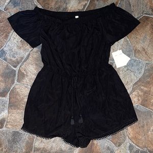 BeBop off the shoulder romper